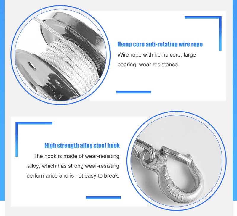 manual hand winch 12