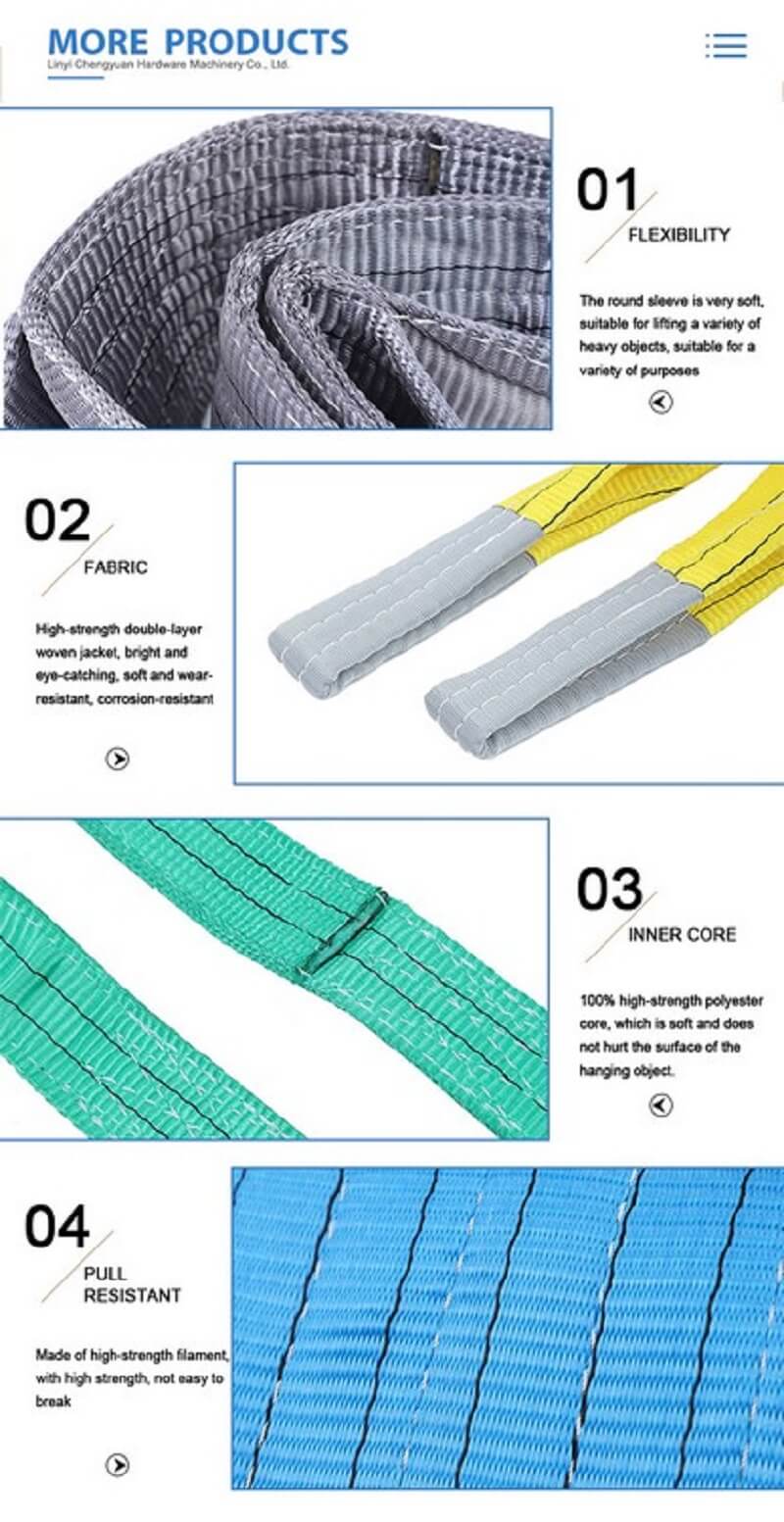 double ply flat webbing lifting sling 10