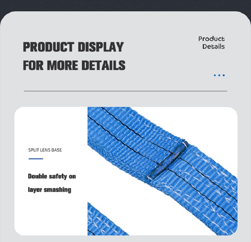 double ply flat webbing lifting sling 5